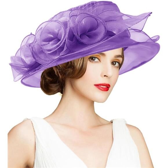 Women\'s Kentucky Hat Wide Brim Purple main image 5